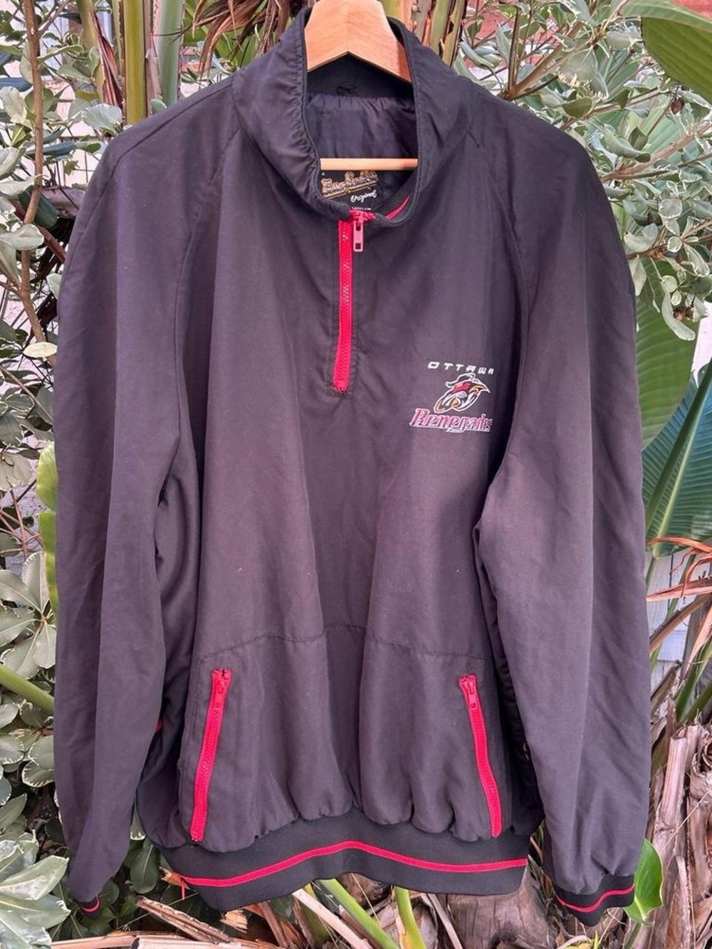 Vintage 2000s Murray Randolph Ottawa Renegades CFL Jacket Black 3X Canada